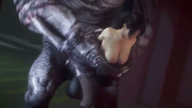 Не успела убежать от монстра