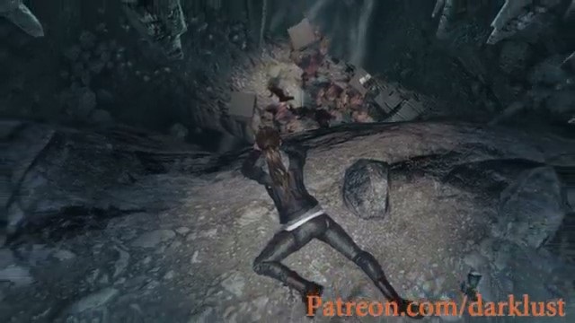 Лара залезла в пещеру к монстрам и поплатилась